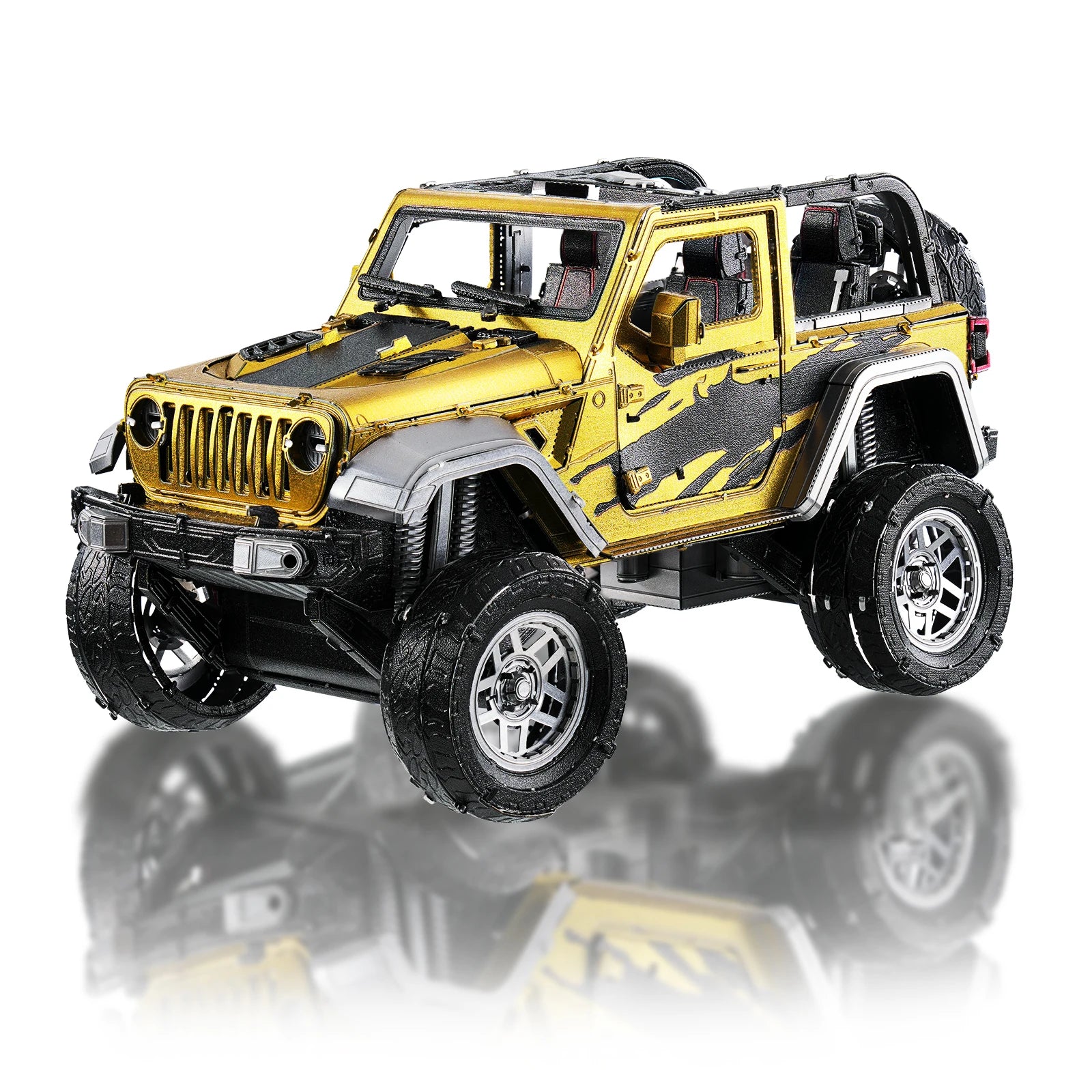 Piececool 3D Metal Model Kits Off-road Vehicle 3D Metal Puzzles for Adult DIY Model Kits Crafts for Adult New Year Gifts