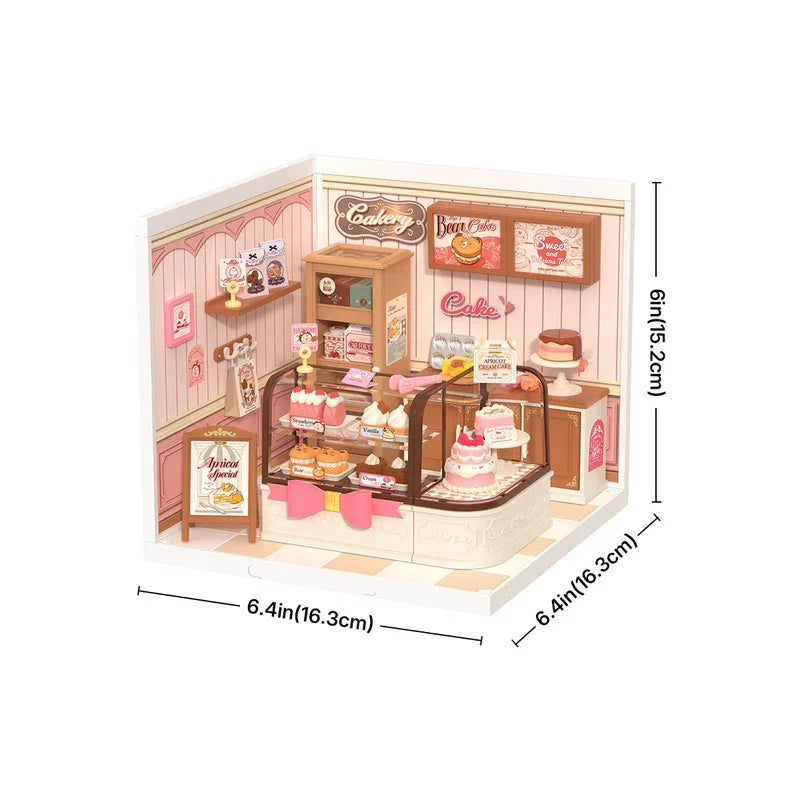 Robotime DIY Miniature House Kit Dollhouse Model Building Craft Kit Birthday Creative Gifts for Adults Kids  Flavorful Ice Cream