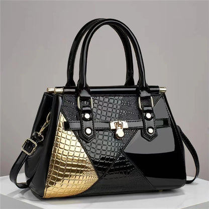 Fashionable New Women's Handbag Light Luxury Texture Lizard Pattern Colored Single Shoulder Bag Brand Trendy Crossbody Bag Women