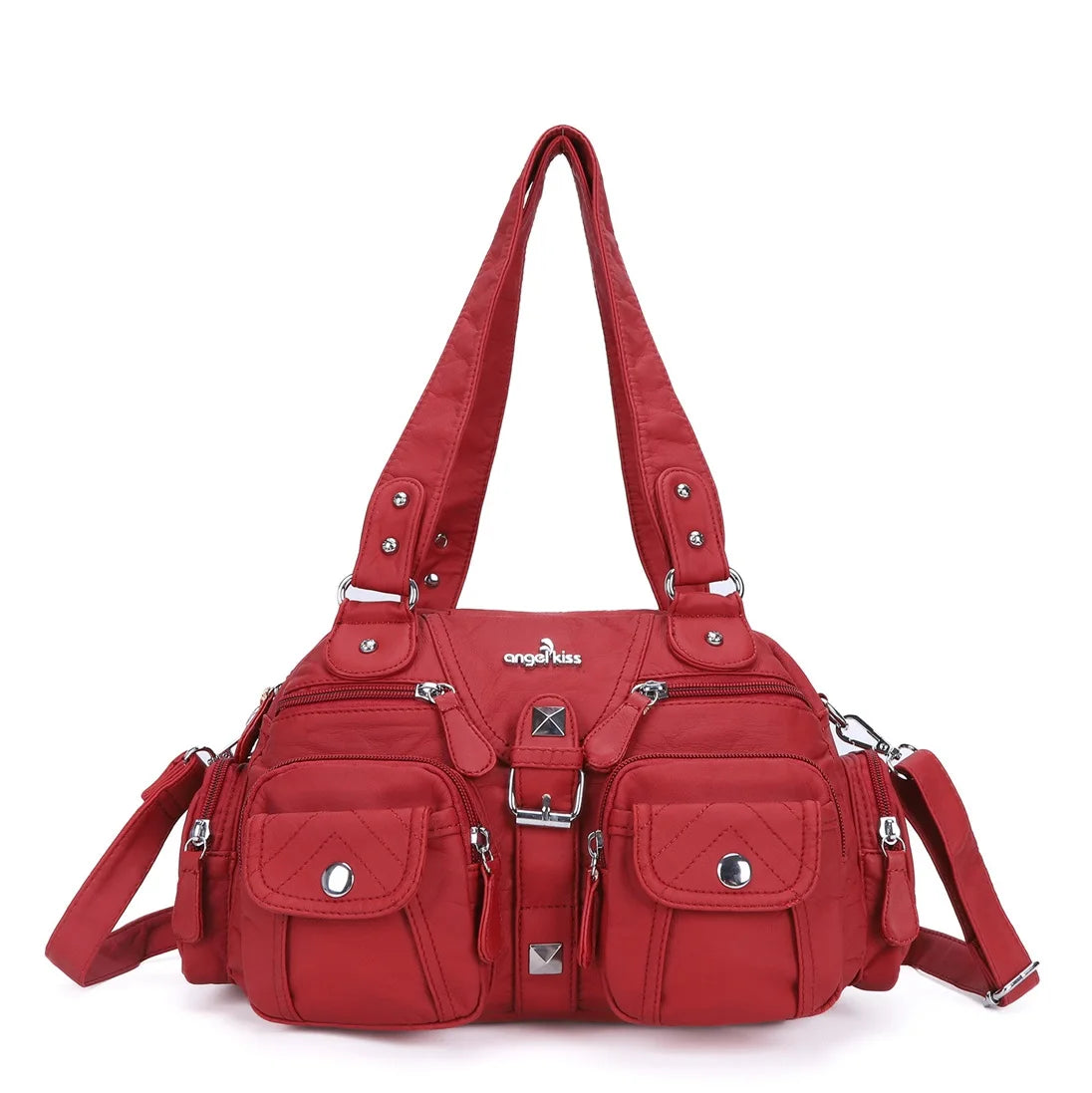 Women Handbags Satchel Top-handle Handbag PU Shoulder Bag Dumpling Pack Give Gifts Shoulder Bags Phone Money Pack