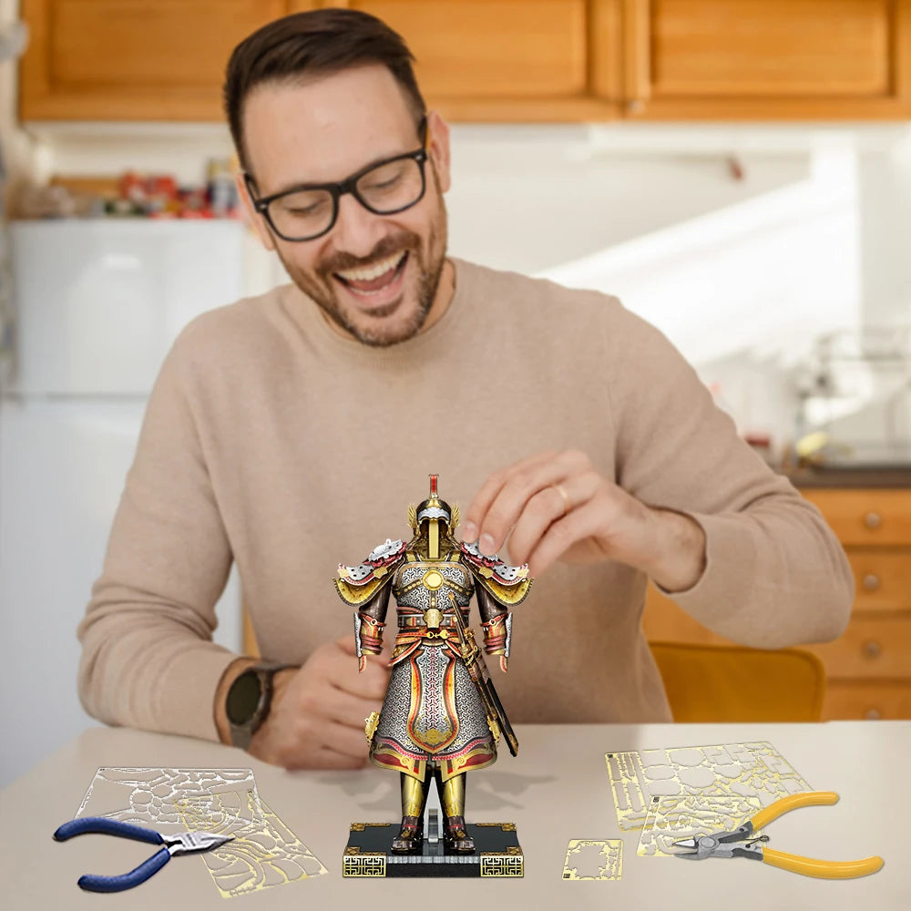 Piececool Model Building Kits Chinese Ancient Armor Puzzle 3D DIY Set for Adult Jigsaw Brain Teaser Christmas Gifts & Collection