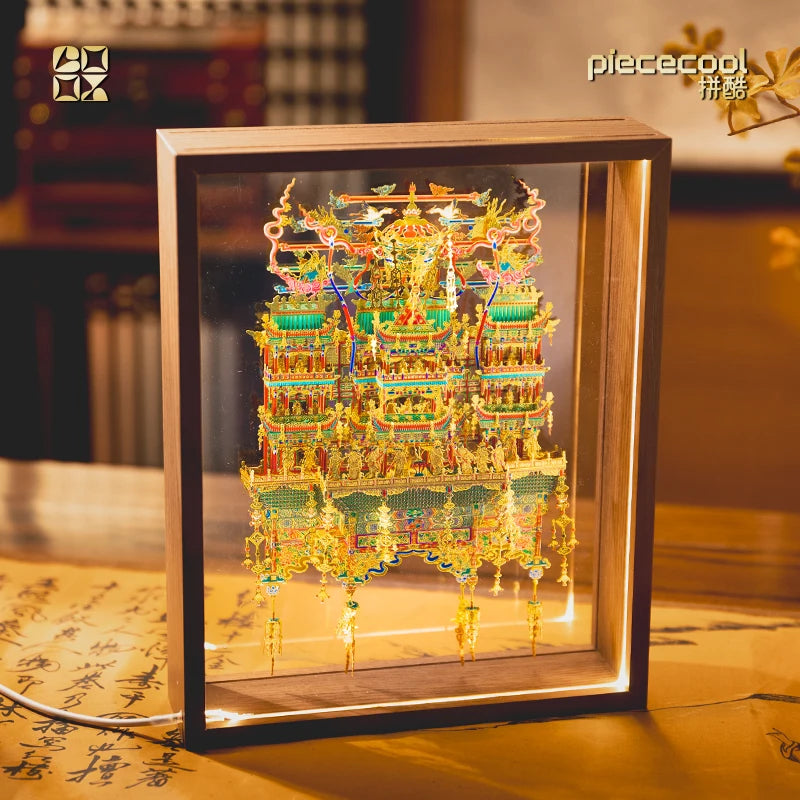 Piececool 3D Metal Model Kits Minor West Heaven-West Sanctuary Pendent Puzzle 3D Metal Best Choice for Home Decoration