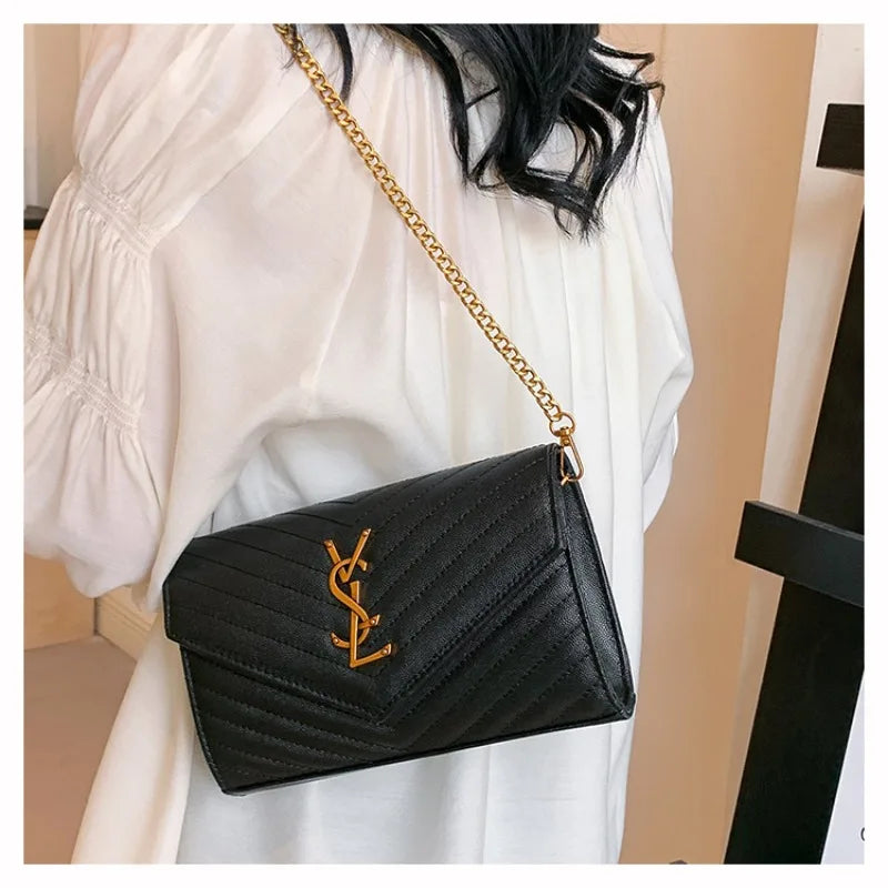 Senior niche women's bags new chain high-end atmosphere fashion trend shoulder bag temperament hundred hitched crossbody bags