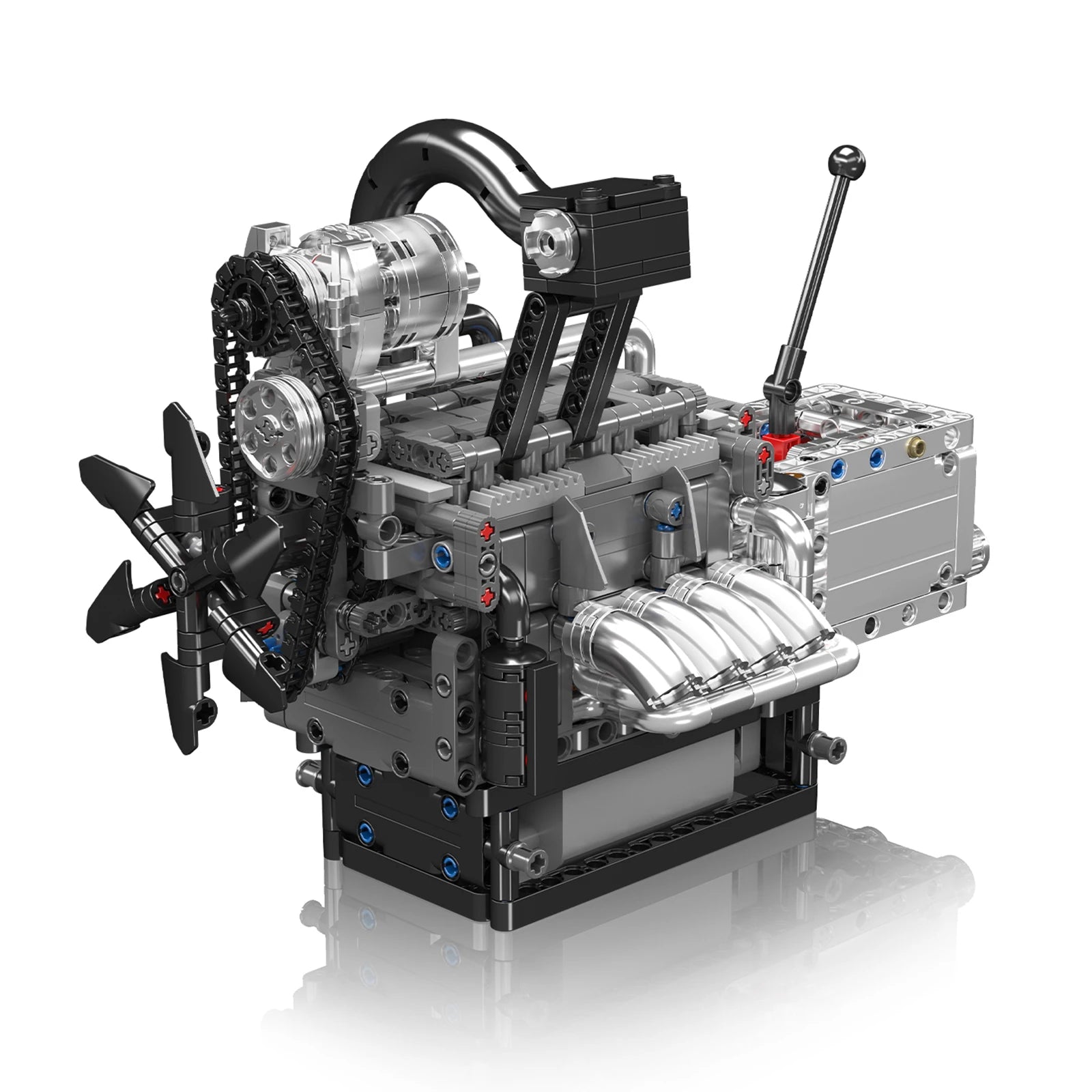 MOULDKING Engine Model Building Blocks Set MOC Machine Small Particle Part Technocal Bricks Creative Educational Toy Gifts 10234