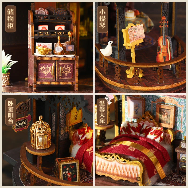 New DIY Edinsburg Castle Miniature Kit - Handcrafted 3D Book Nook Model, Creative Christmas & Black Friday Gift Idea