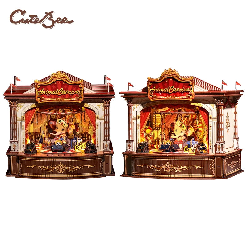 CUTEBEE Book Nook DIY Building Kit with Laser-Cut Precision Pieces 3D Wooden Puzzle  Collectible Desk Home Decor for Gift Idea