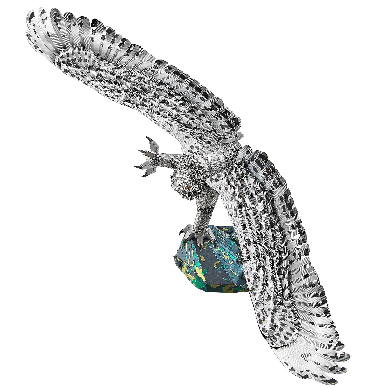 Piececool 3D Metal Puzzles Snowy Owl Jigsaw DIY Kit for Adult Assembly Set for Home Collection