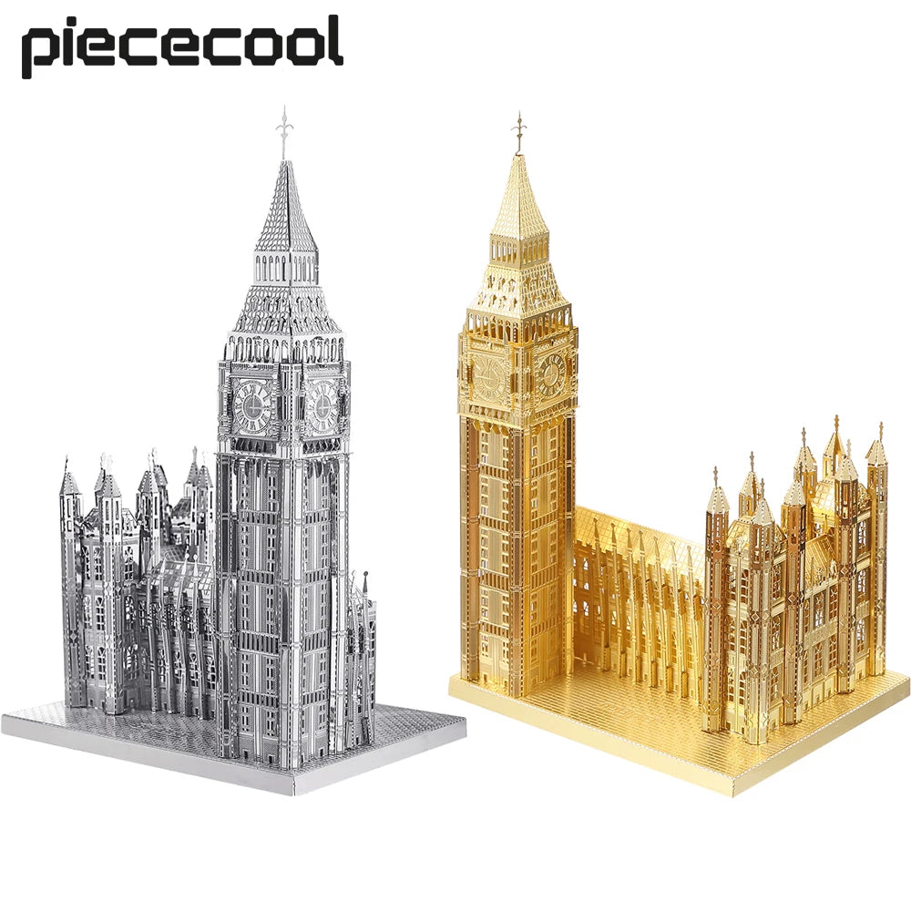 Piececool 3D Metal Puzzle Model Kits Big Ben Building Kits DIY Toy for Teens Best Birthday Gifts