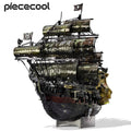 Piececool 3D Metal Puzzle The Queen Anne's Revenge Jigsaw Pirate Ship DIY Model for Teens Brain Teaser