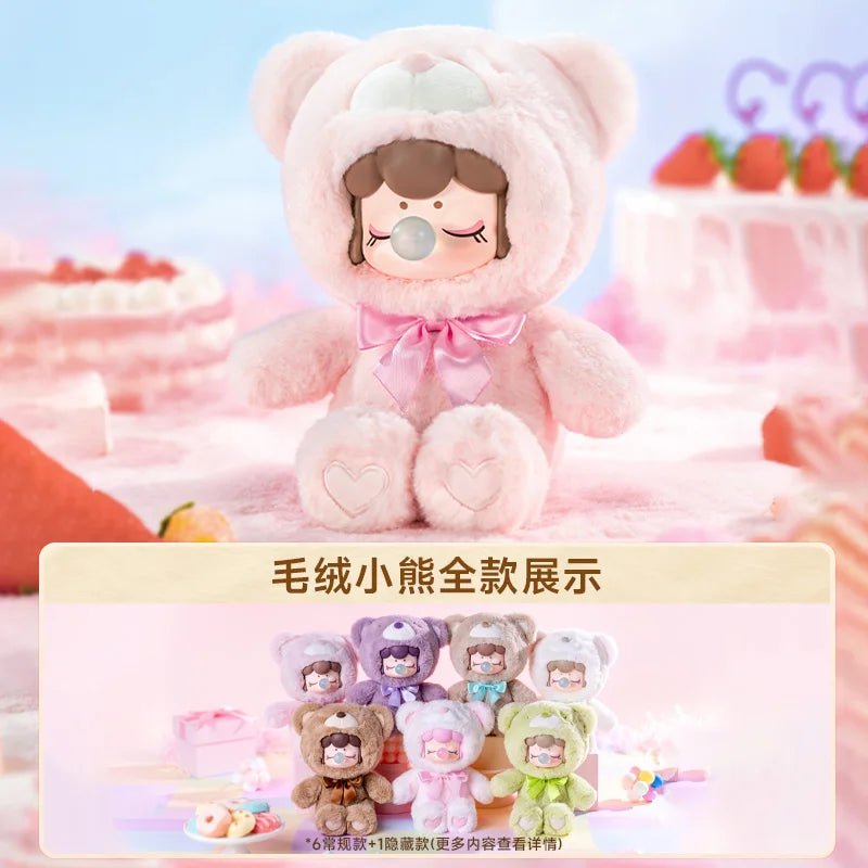 Robotime in stock Rolife Colourful Chocolates Cutie Bears Series Blind Box Vinyl Face Doll Kawaii Toys Surprise Collection Toy