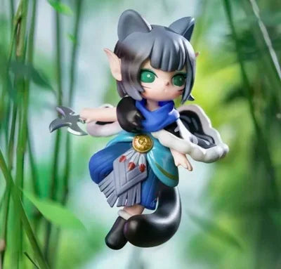 New Suri Peach Blossom Nine Elves Series Blind Box Action Figure Toys Elfin Children Robotime Cartoon Decor Toys Birthday Gift