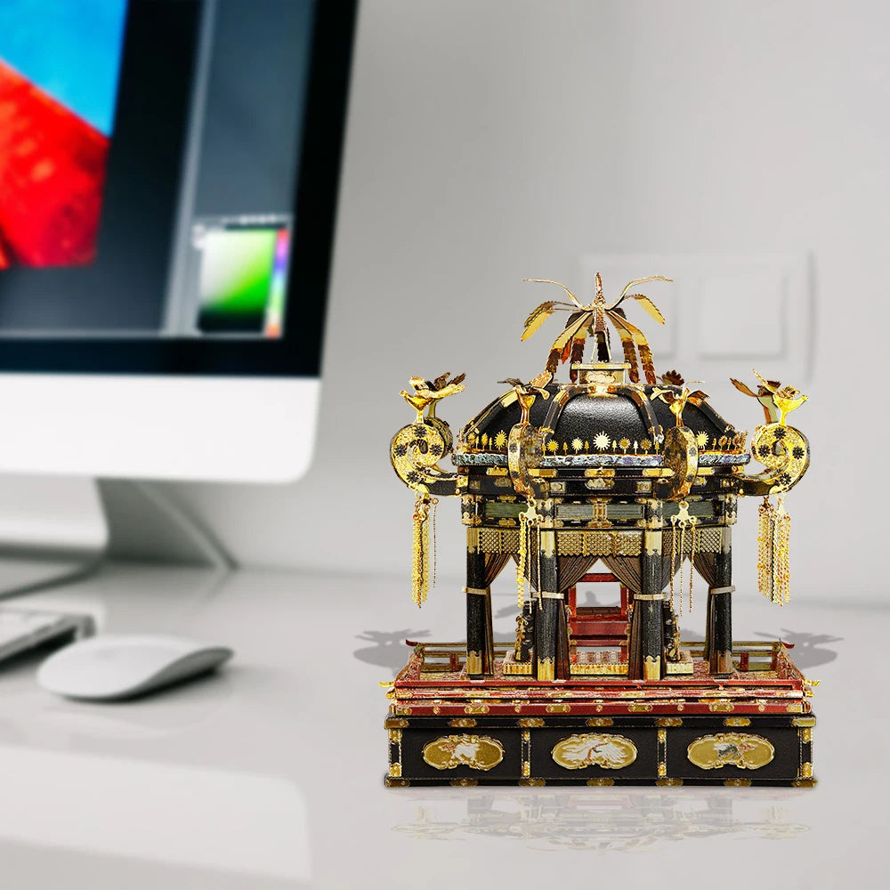Piececool 3D Metal Puzzle Japan Takamikura Throne Jigsaw DIY Kits for Home Decoration Assembly Model Kits