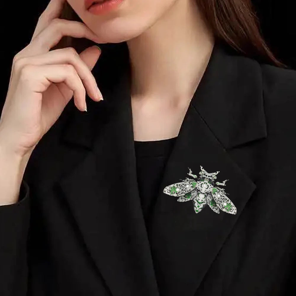 Piececool 3D Metal Puzzles Cicada Insect Model and Tools Set Assembly DIY Toys Jigsaw for Adult Brain Teaser Desk Decoration