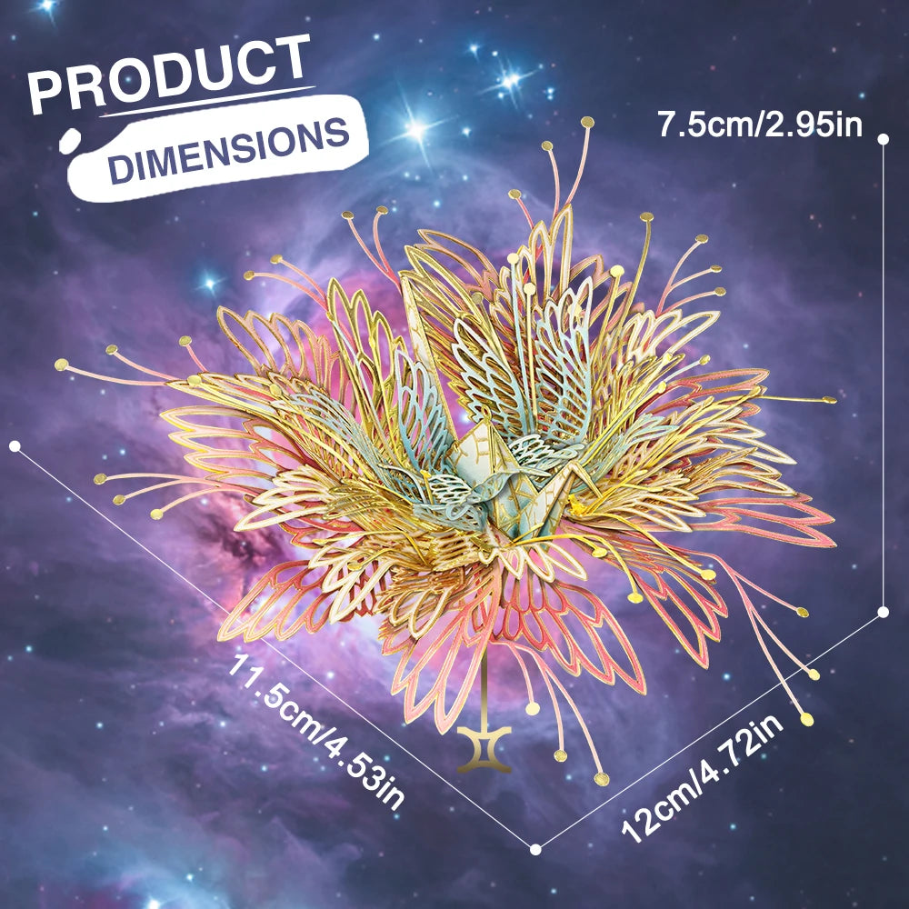 Piececool 3D Metal Puzzle GEMINI Assembly Model Kit Constellation Jigsaw DIY Toy Birthday Gifts