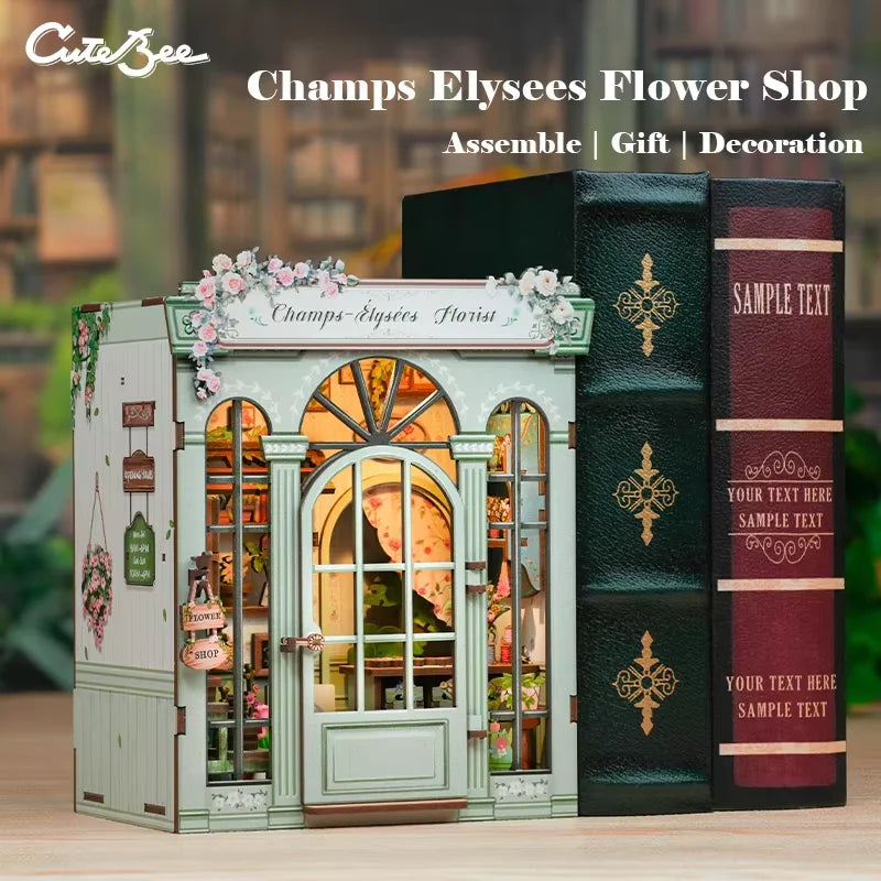 Cutebee Mini Miniature Dollhouse DIY Small House Kit Making Room Toys Home Bedroom Decorations Wooden Craft Doll houses