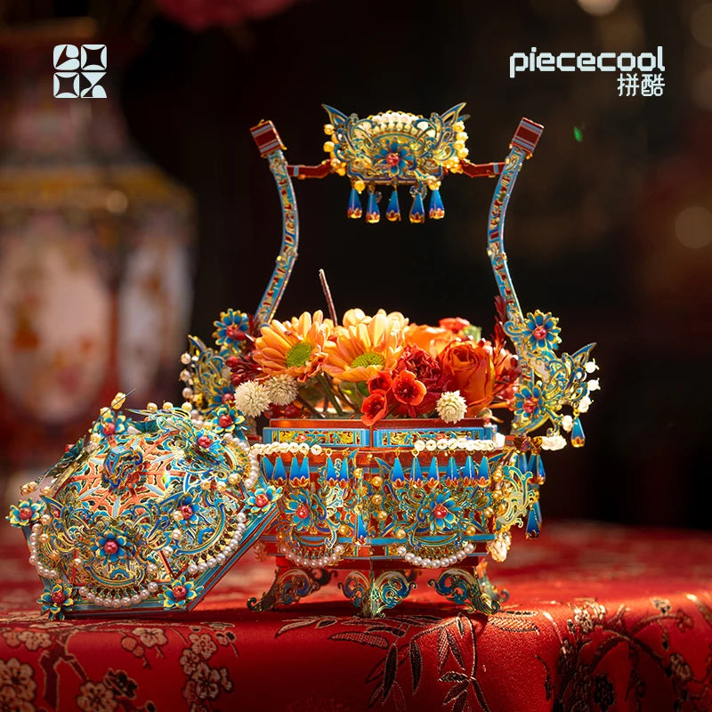 Piececool 3D Metal Model Kits Kingfisher Basket 3D Metal Puzzle Jigsaw Assembly Models Creative DIY Set for Adult Birthday Gifts