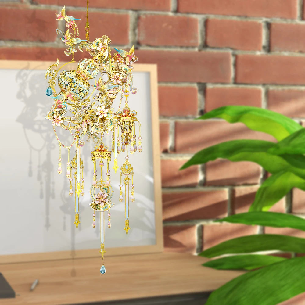 Piececool 3D Metal Model Kits Gourd Pendant Puzzle Jigsaw DIY Set Assembly Toys for Home Decoration