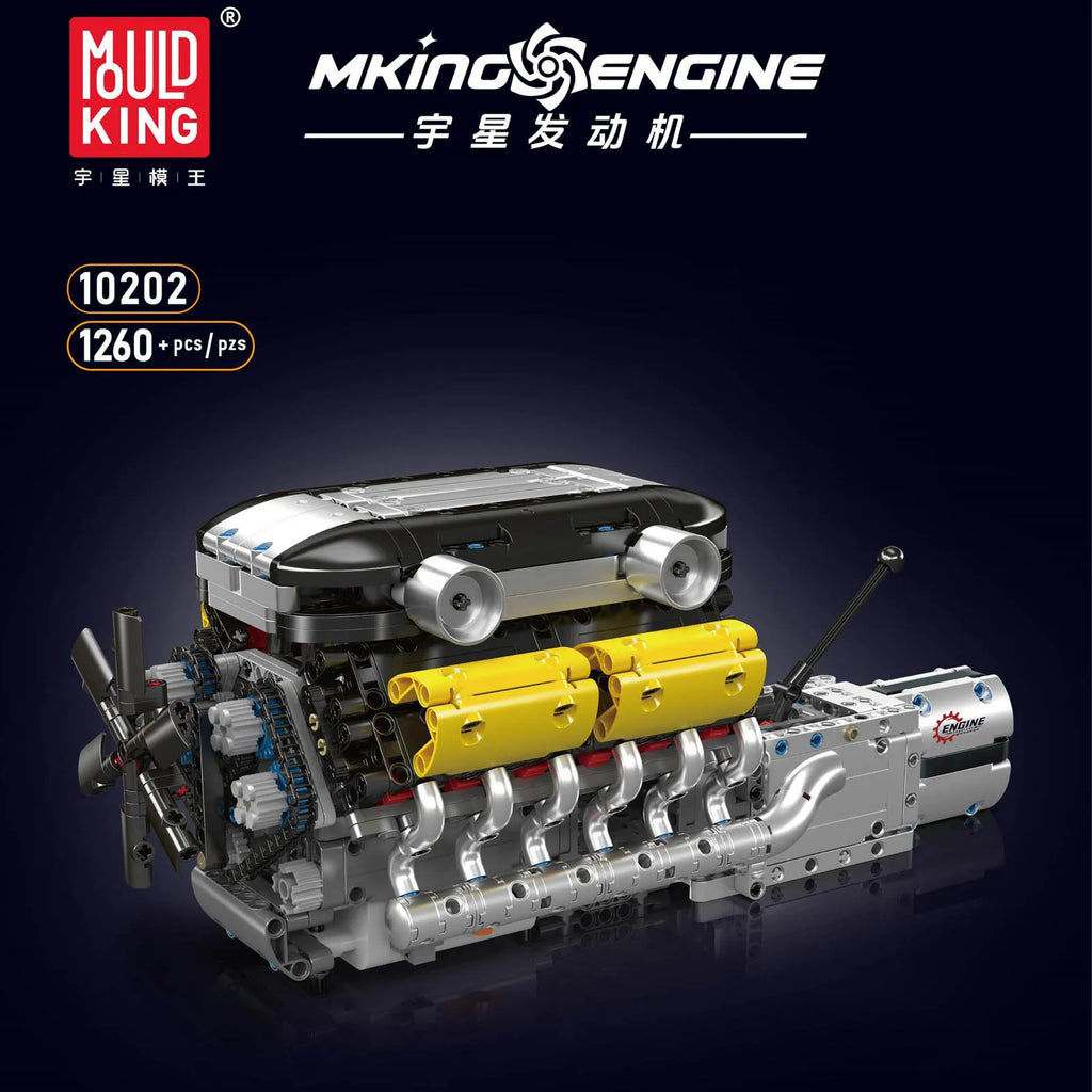 Supercar V12 F1 Champion Car Engine Simulation Model Educational mechanical performance engine building blocks and adult gifts