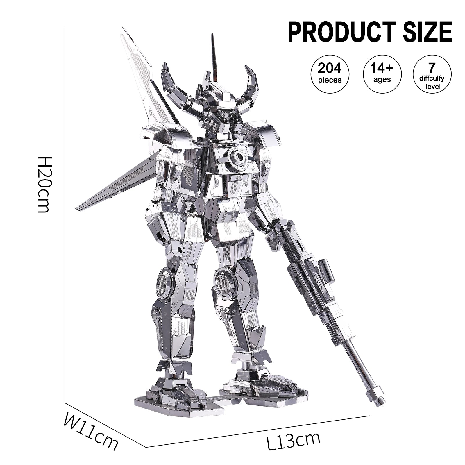 Piececool 3D Metal Puzzle Spirit-Bull Mech Model Kits DIY Jigsaw for Teens Best Birthday Gifts