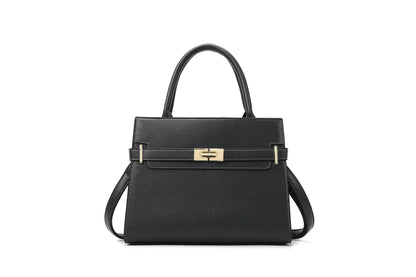 Women's soft leather handbag simple small square bag casual women's bucket bag fashionable single shoulder crossbody bag