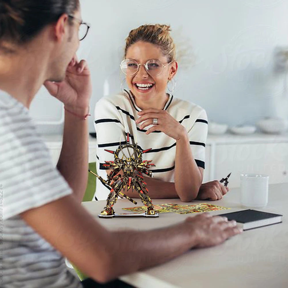 Piececool 3D Metal Model Kits The Monkey King Metal Puzzles DIY Wukong Mecha Assembly Jigsaw Set for Adult Christmas Gifts