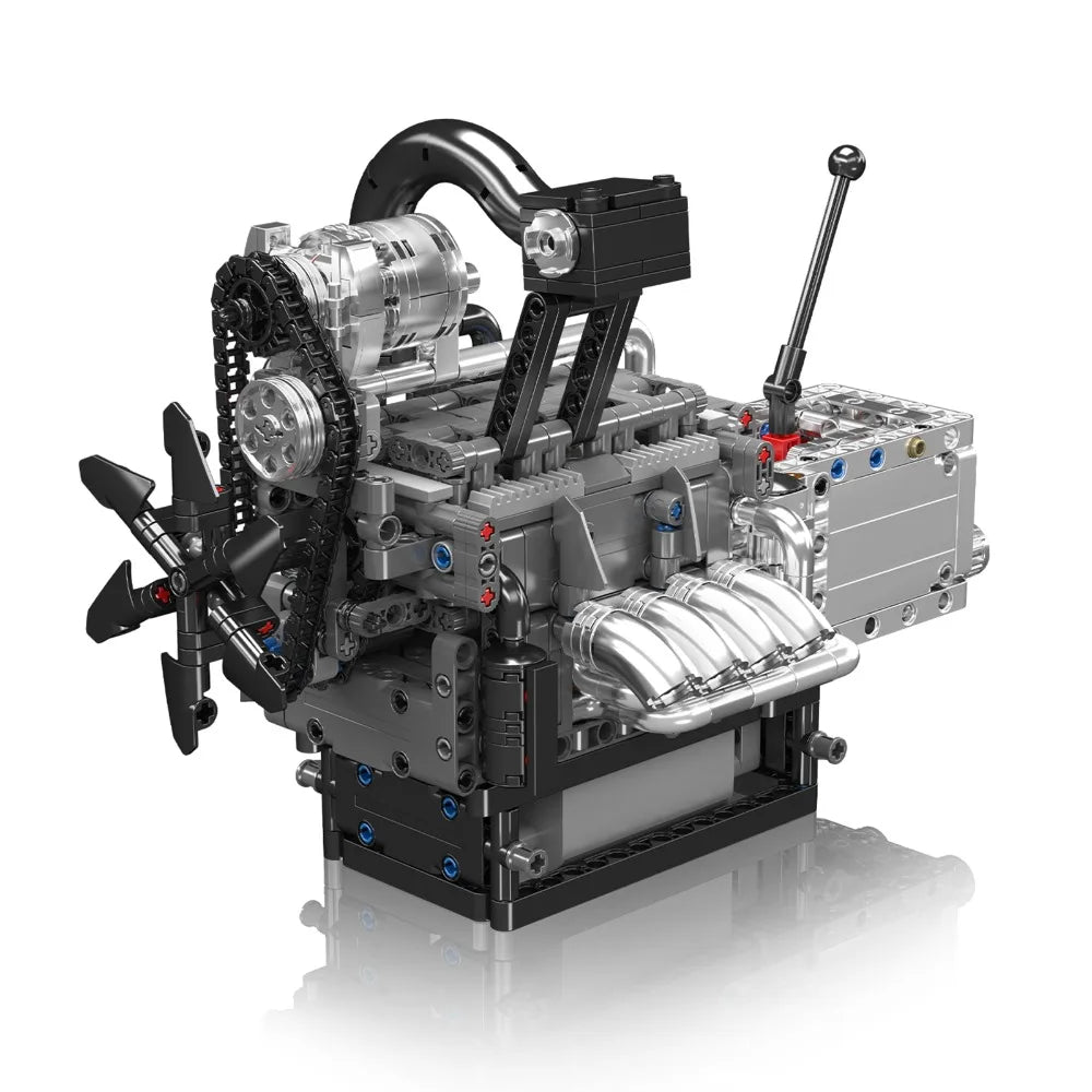 Mould King 10212 Rotary Engine Building Blocks Set Motorized Simulation Model Puzzle Bricks Assembly Toys Christmas Gifts Kids