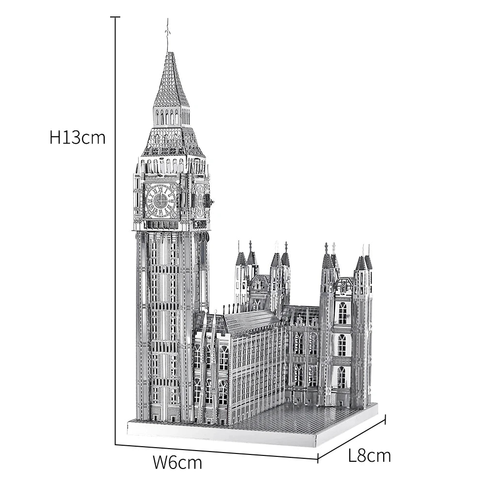 Piececool 3D Metal Puzzle Model Kits Big Ben Building Kits DIY Toy for Teens Best Birthday Gifts