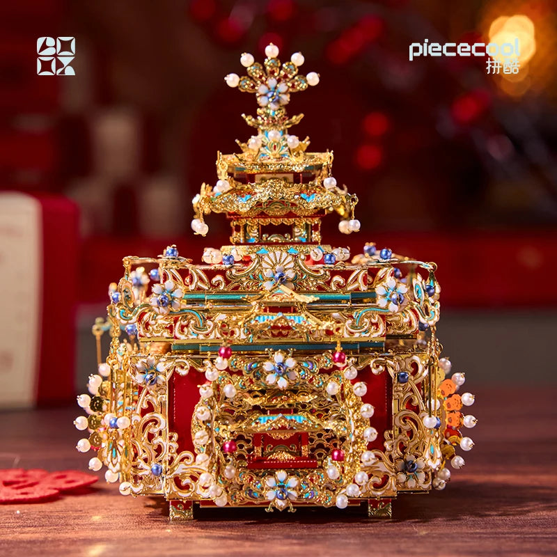 Piececool 3D Metal Puzzles for Adult Kingfisher Trousseau 3d Metal Model Kits Creative DIY Crafts Building Blocks for Decoration