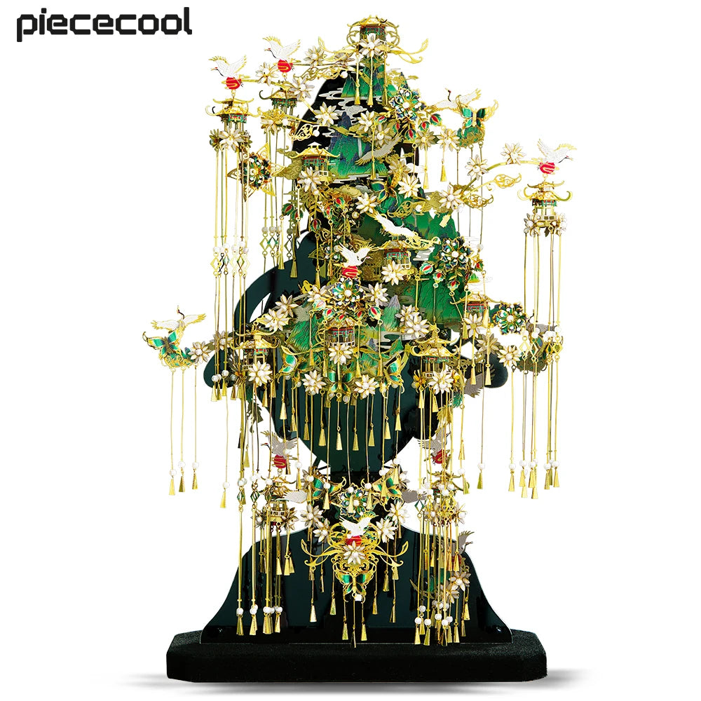Piececool 3d Metal Puzzle for Adult QING SHAN DAI Jigsaw DIY Building Kits Great Birthday Gifts Model Kits