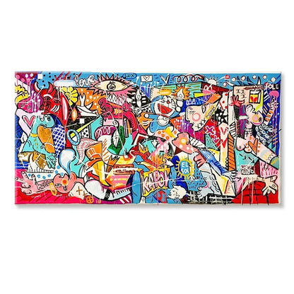 Abstract Wall Art Picture Picasso Famous Painting 《Guernica》Posters Canvas Painting for Modern Living Room Home Office Decor