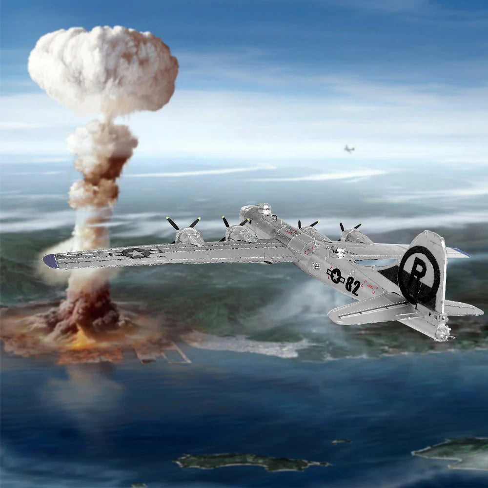 Piececool 3D Puzzles Airplane Metal Assembly Model Kits Creative Toys Jigsaw DIY for Adult Gifts 150Pcs