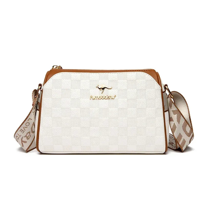 High Quality Soft Leather Shoulder Bags For Women Luxury Designer Black Purses Crossbody Bag Ladies Messenger Commute Sac A Main