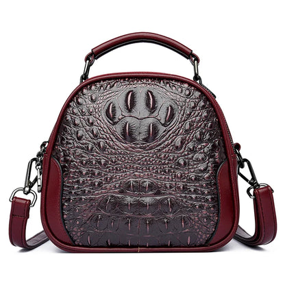 Brand Crocodile Leather Crossbody Bags for Women 2024 Female Shoulder Messenger Sac Luxury Designer Ladies Handbags and Purses