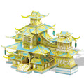 Piececool 3D Metal Puzzles Chinese Ancient Buildings Assembly Model Kit Brain Teaser Jigsaw Toy for Home Decoration
