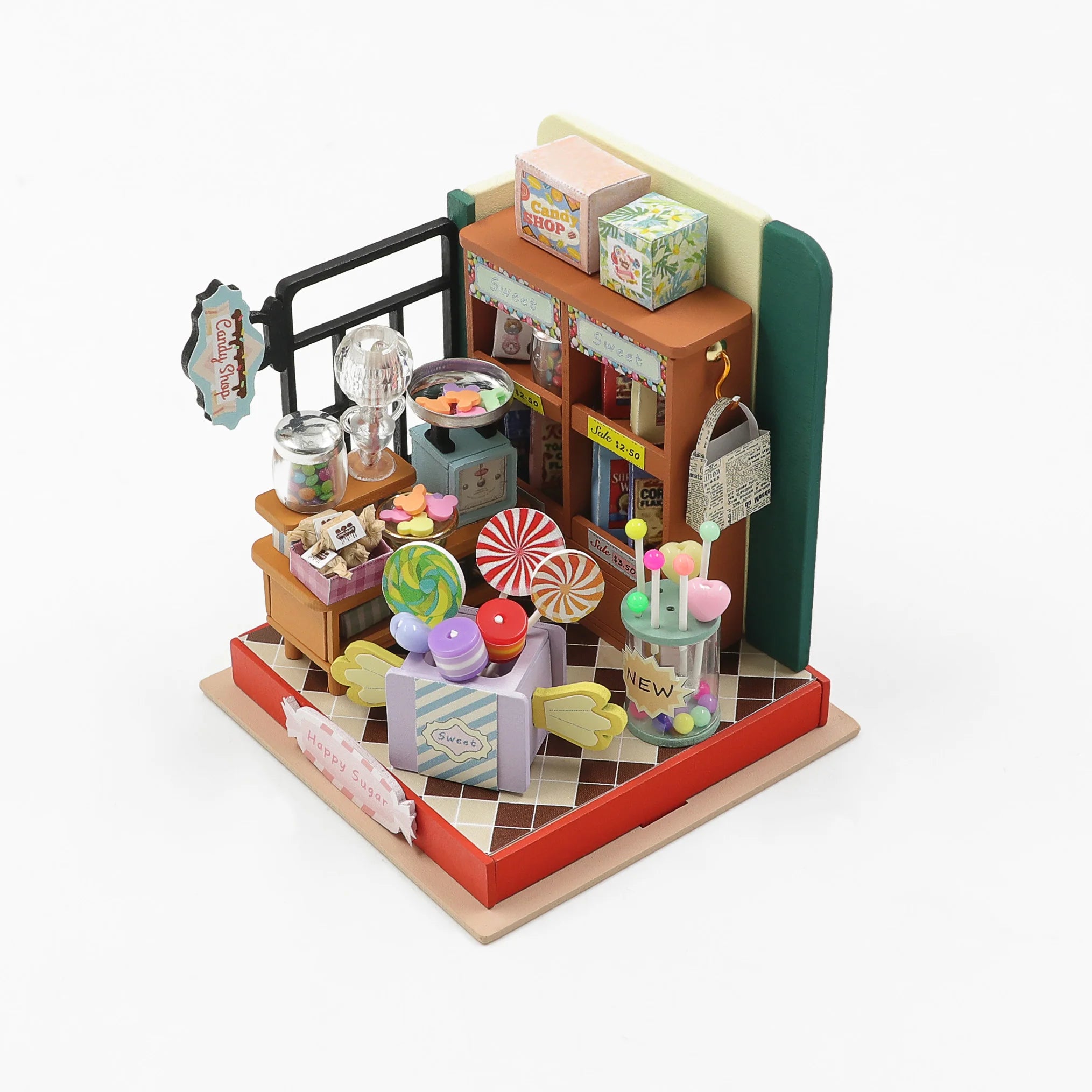 DIY cabin decoration, 3D handmade small house, assembled creative model, model house, creative birthday gift