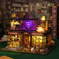 DIY Miniature Magic Treasure House Book Nook - Handcrafted 3D Puzzle, Creative Christmas Halloween Black Friday Gift Idea