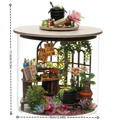 1pc,Diy Wooden Doll House,Assembly Model Kit,3d Puzzle, Birthday Christmas Gifts for teenagers and adults,Home Decor Micro Model