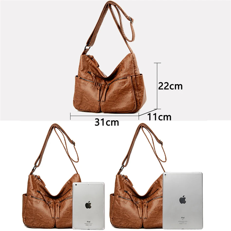High Quality Leather Luxury Handbags Women Bags Designer Shoulder Crossbody Bags for Women 2024 New Bolsa Feminina Sac A Main