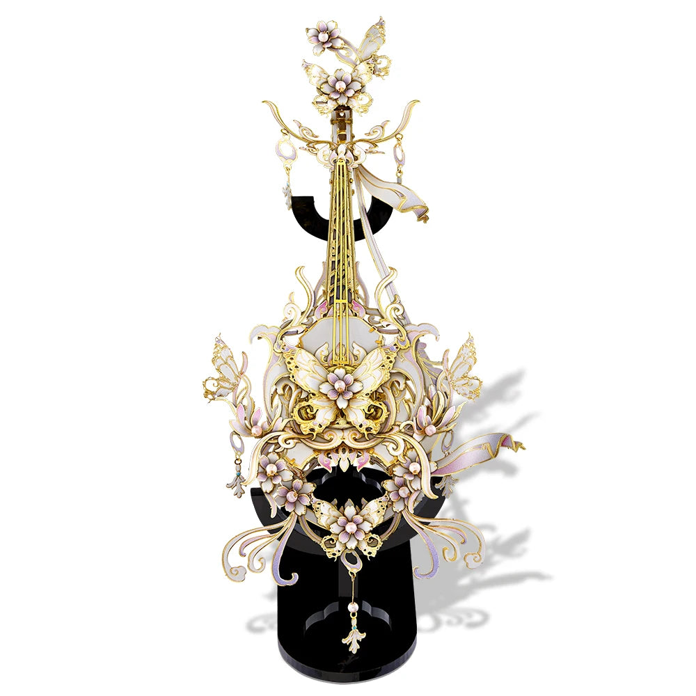 Piececool 3D Puzzles Instrument Model Building Kit Metal Piano Diy Toy for Adult Chinese Classical Style Jigsaw for Brain Teaser