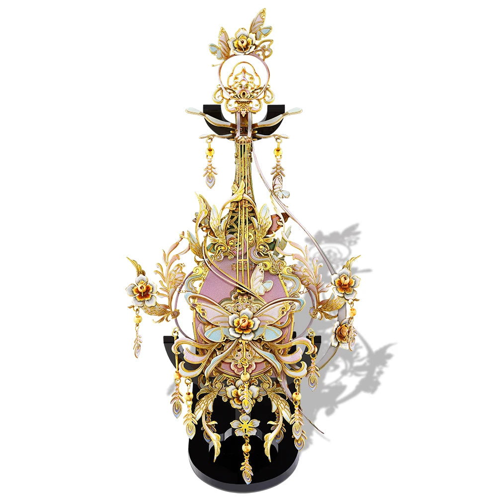 Piececool 3D Puzzles Instrument Model Building Kit Metal Piano Diy Toy for Adult Chinese Classical Style Jigsaw for Brain Teaser