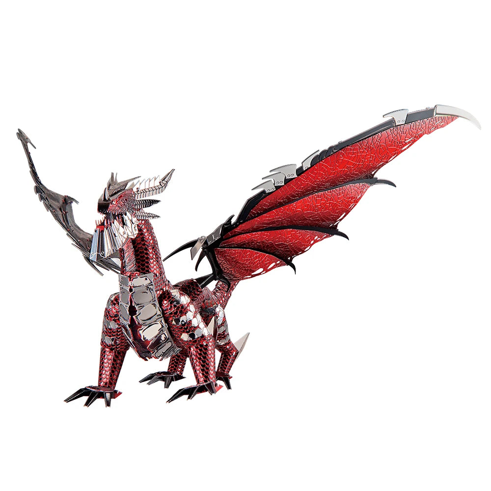 Piececool 3D Metal Puzzle The Black Dragon DIY Model Kits Assemble Jigsaw Toy Desktop Decoration GIFT For Adult