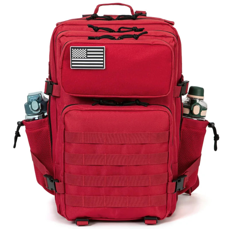 50L Tactical Backpack survival Bag Hunting MOLLE Backpack GYM For Men EDC Outdoor Hiking Rucksack Witch Bottle Holder