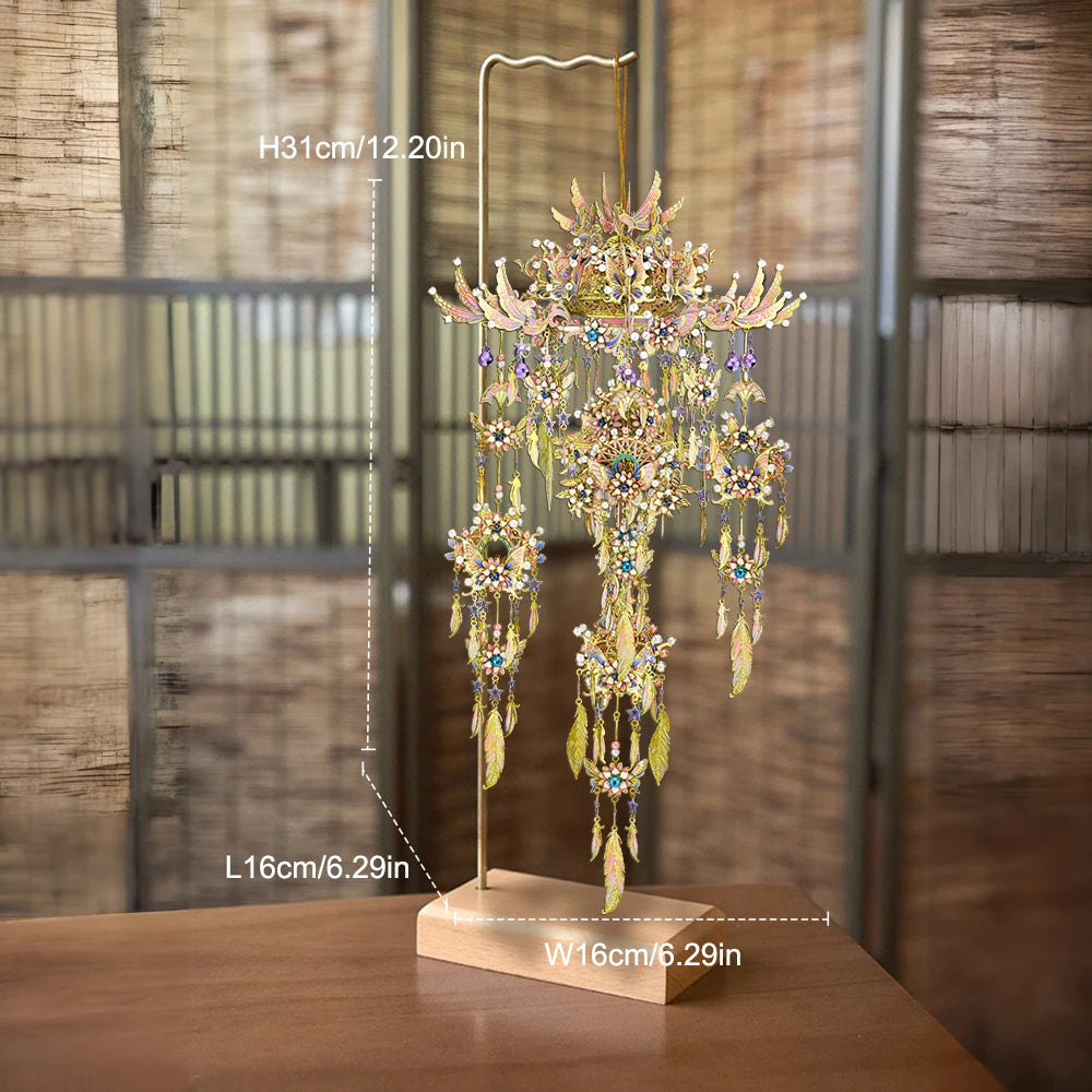 Piececool 3D Metal Puzzles Wind Chime of Romance Assembly Model Kits DIY Set Birthday Gifts for Adult