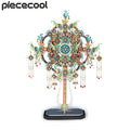 Piececool 3D Metal Model Kits Puzzles Kingfisher Fan Chinese Style Model Building Kits Assembly Jigsaw DIY for New Year Gifts