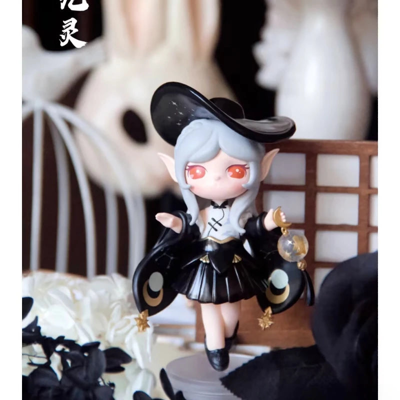 Suri Peach Blossom Nine Elves Series Blind Box Dolls Action Figure Toys Elfin Children Robotime Cartoon Decor Toys Birthday Gift