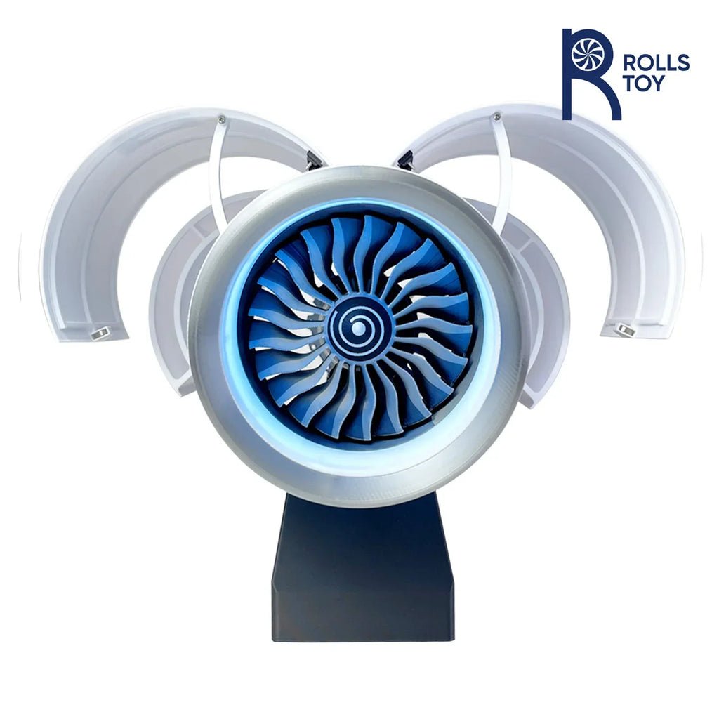 41CM 1/24 A380 TR-900 Aviation Turbofan Aircraft Jet Aerospace Engine Assembled Model Science Toys Simulated Action Figure Gift