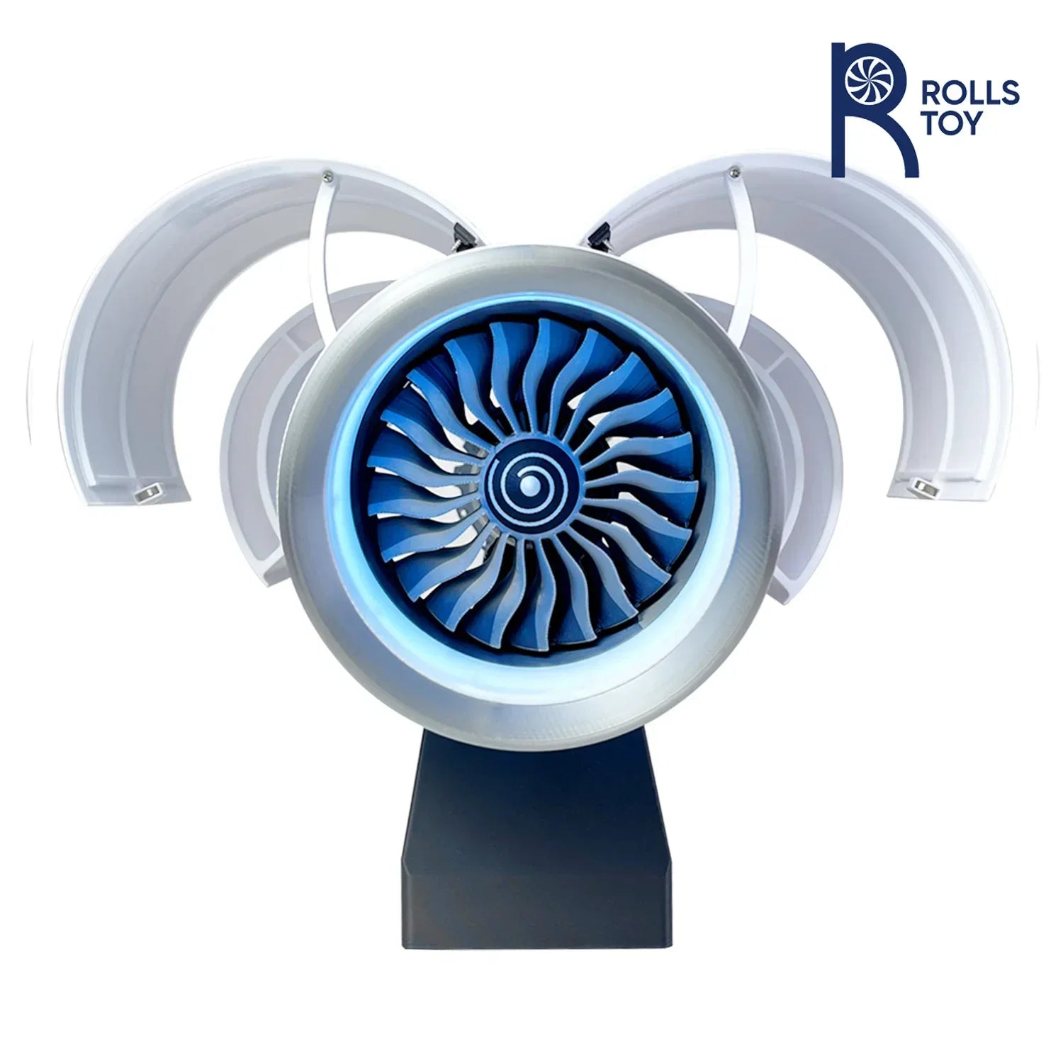 41CM 1/24 A380 TR-900 Aviation Turbofan Aircraft Jet Aerospace Engine Assembled Model Science Toys Simulated Action Figure Gift