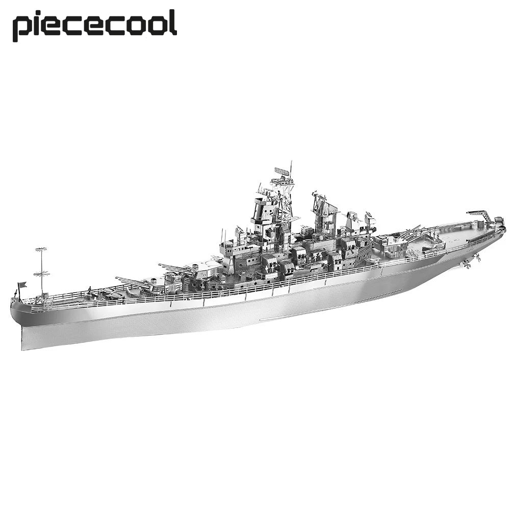 Piececool 3D Puzzles USS MISSOURI Battleship Metal Model Building Kits DIY Toys Jigsaw for Home Decoration Best Gifts