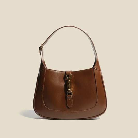 2024 New Vintage French Style Solid Color Underarm Bag Mini Saddle Bag Trendy Women's Summer Single Shoulder Slant Cross Handbag