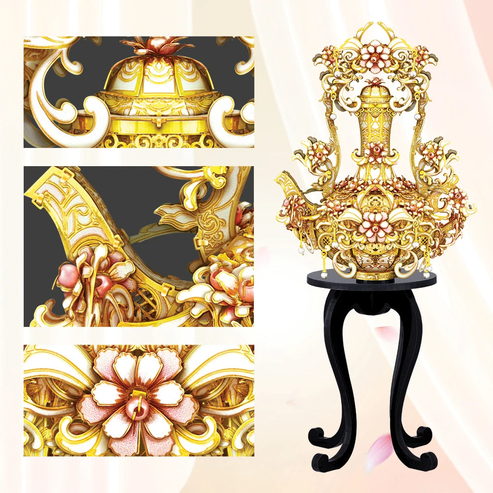 Piececool 3D Metal Puzzles Handle Ewer DIY Toys Assembly Model Kit Home Collection Building Blocks for Adult